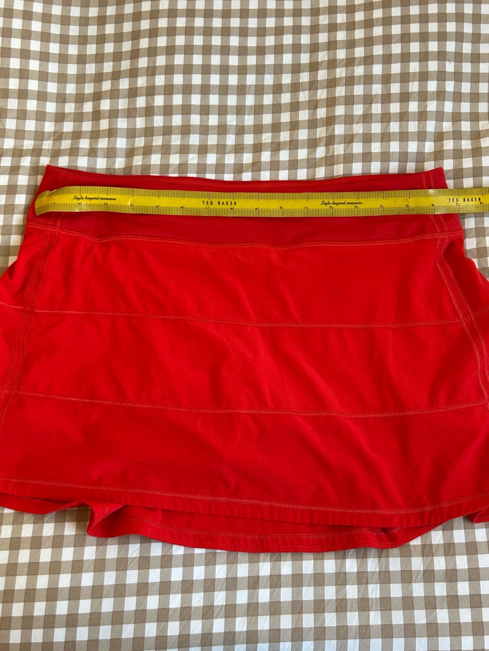 lululemon athletica Women's Red tennis skirt in size 10 - Picture 8 of 10